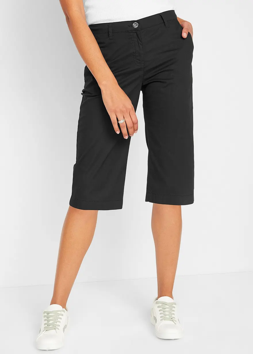 Long-Bermuda mit elastischem Bund
