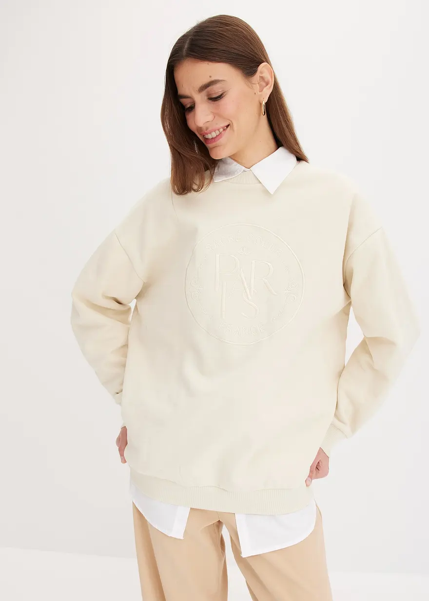 Sweatshirt mit Stickerei