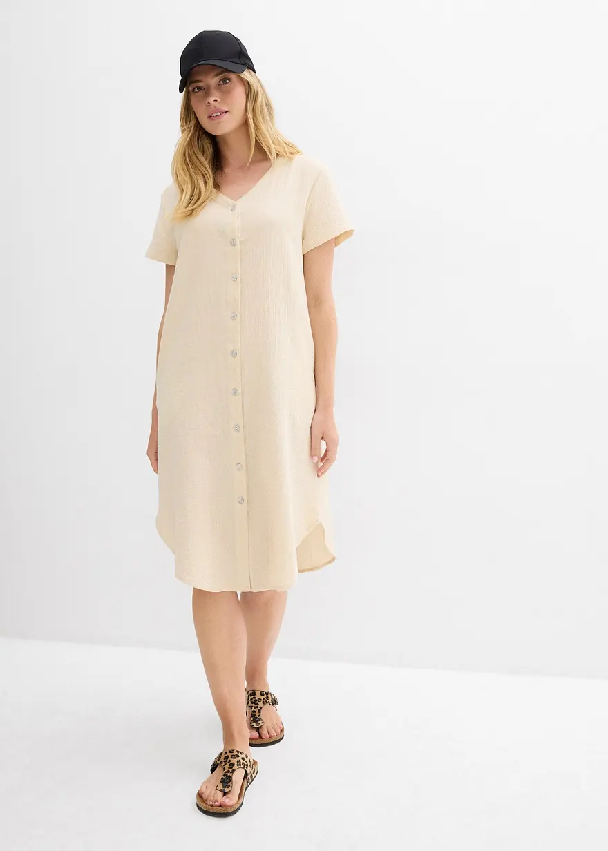 Blusenkleid aus softem Musselin