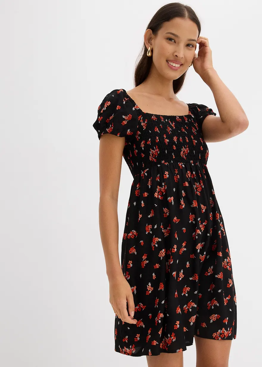 Minikleid aus fließender Viskose