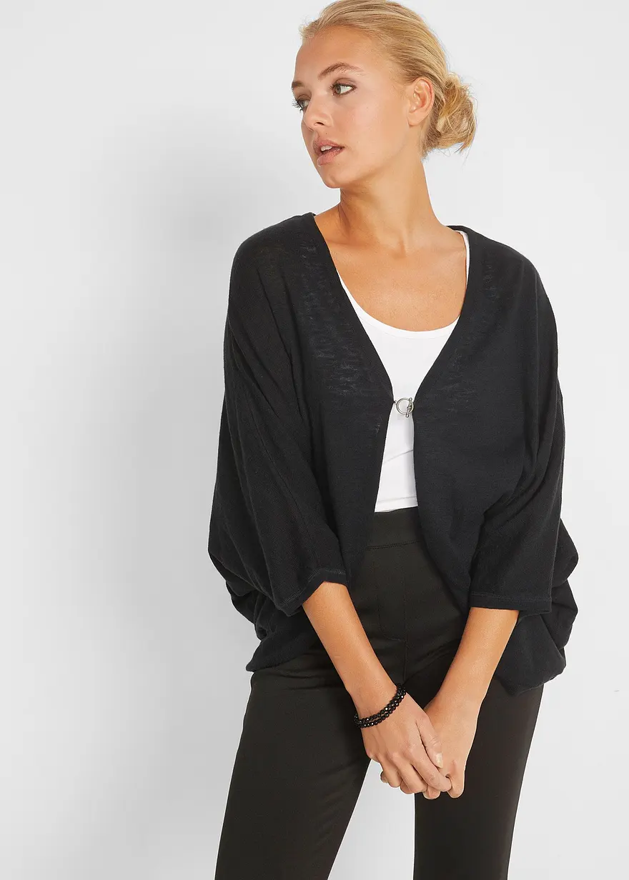 Feinstrickjacke aus reiner Baumwolle