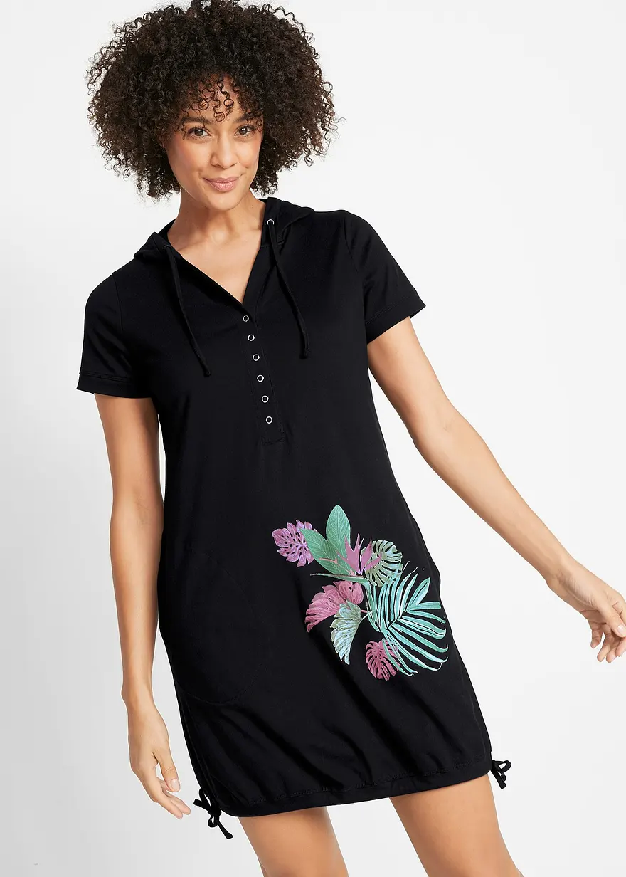 Shirtkleid aus reiner Baumwolle
