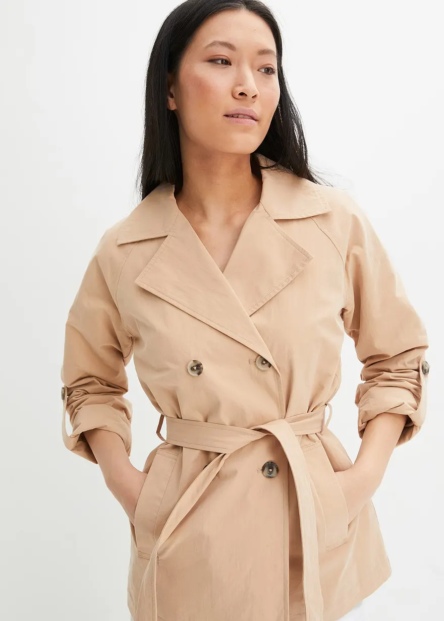 kurzer Trenchcoat