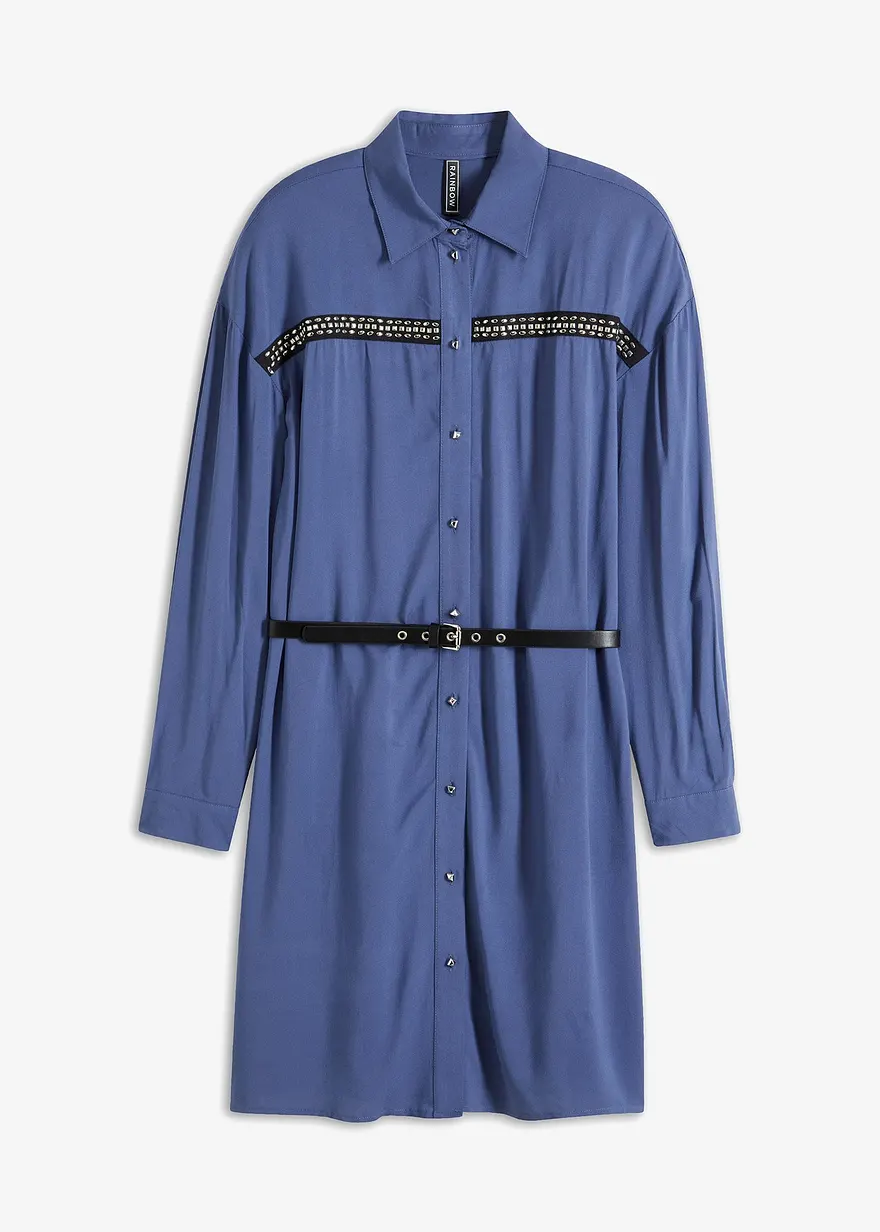 Blusenkleid aus fließender Viskose