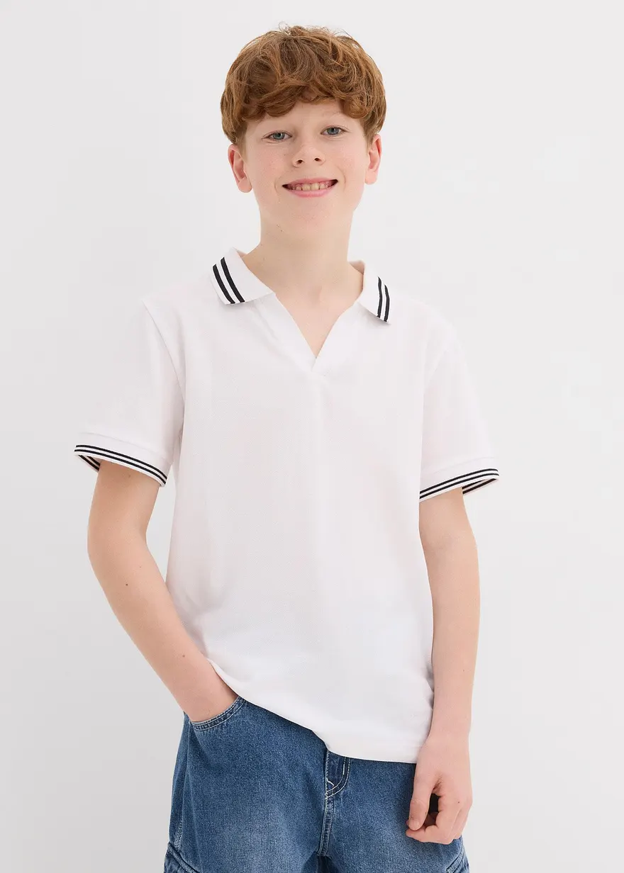 Pique-Poloshirt aus Bio Baumwolle