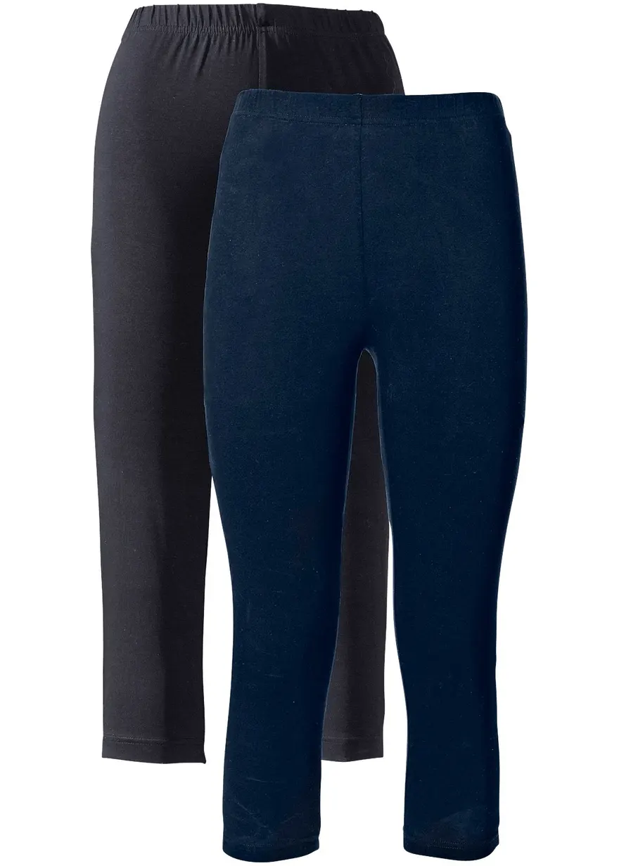 Schmal geschnittene Capri-Leggings (2er Pack)