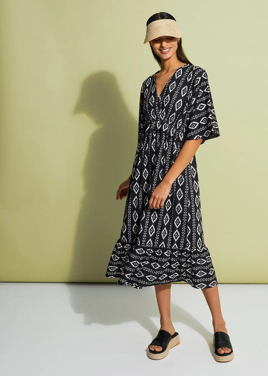 Bedrucktes Midikleid aus Jersey