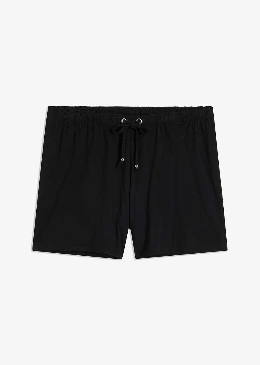 Strandshorts aus fließendem Viskose-Mix