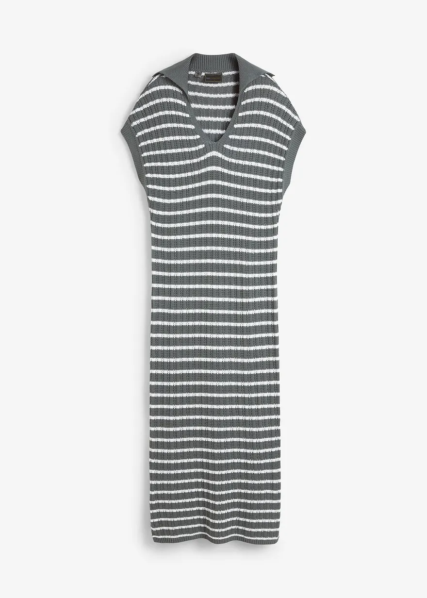 Strickkleid mit Polokragen