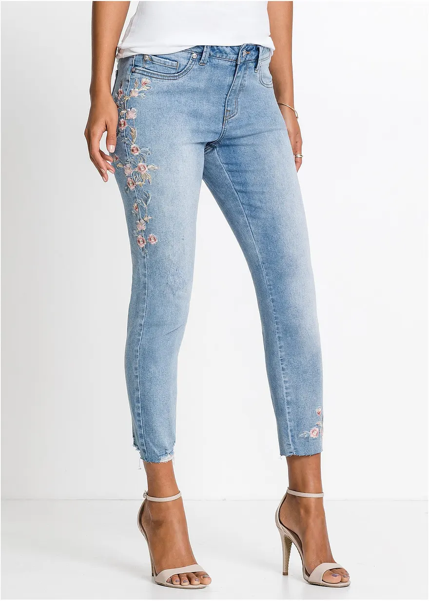 Skinny-Jeans Mid Waist, verkürzt