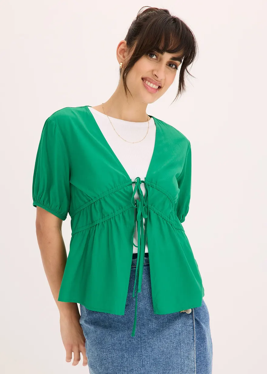 Bluse mit Schleifen