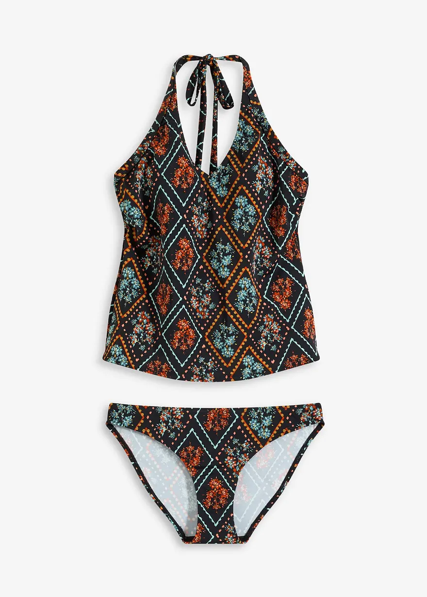 Neckholder-Tankini (2-tlg.Set) mit V-Ausschnitt