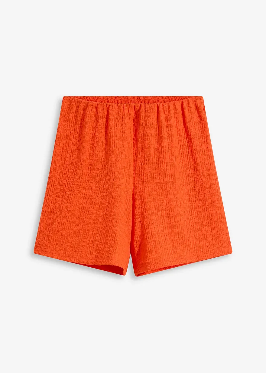 Jersey-Shorts aus leichtem Crêpe