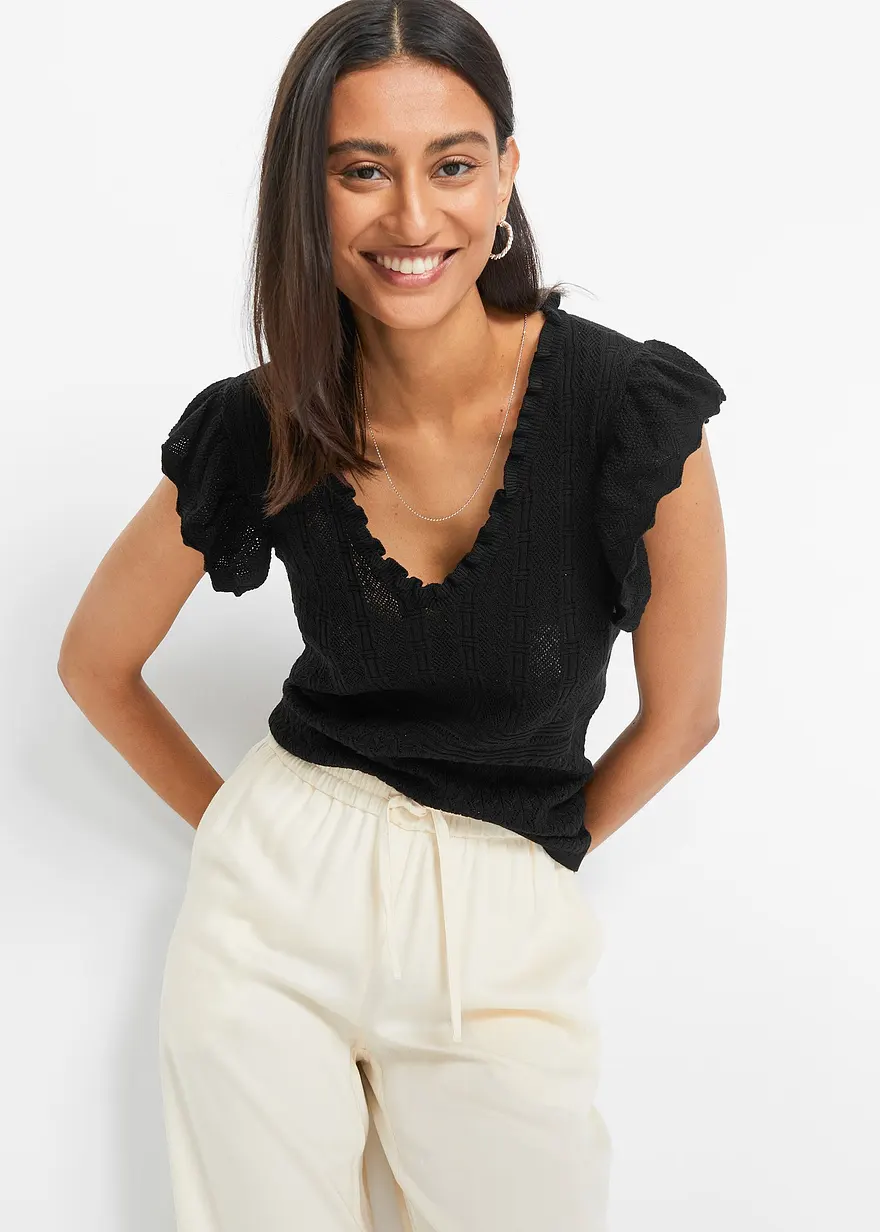 Ajour knit Shirt