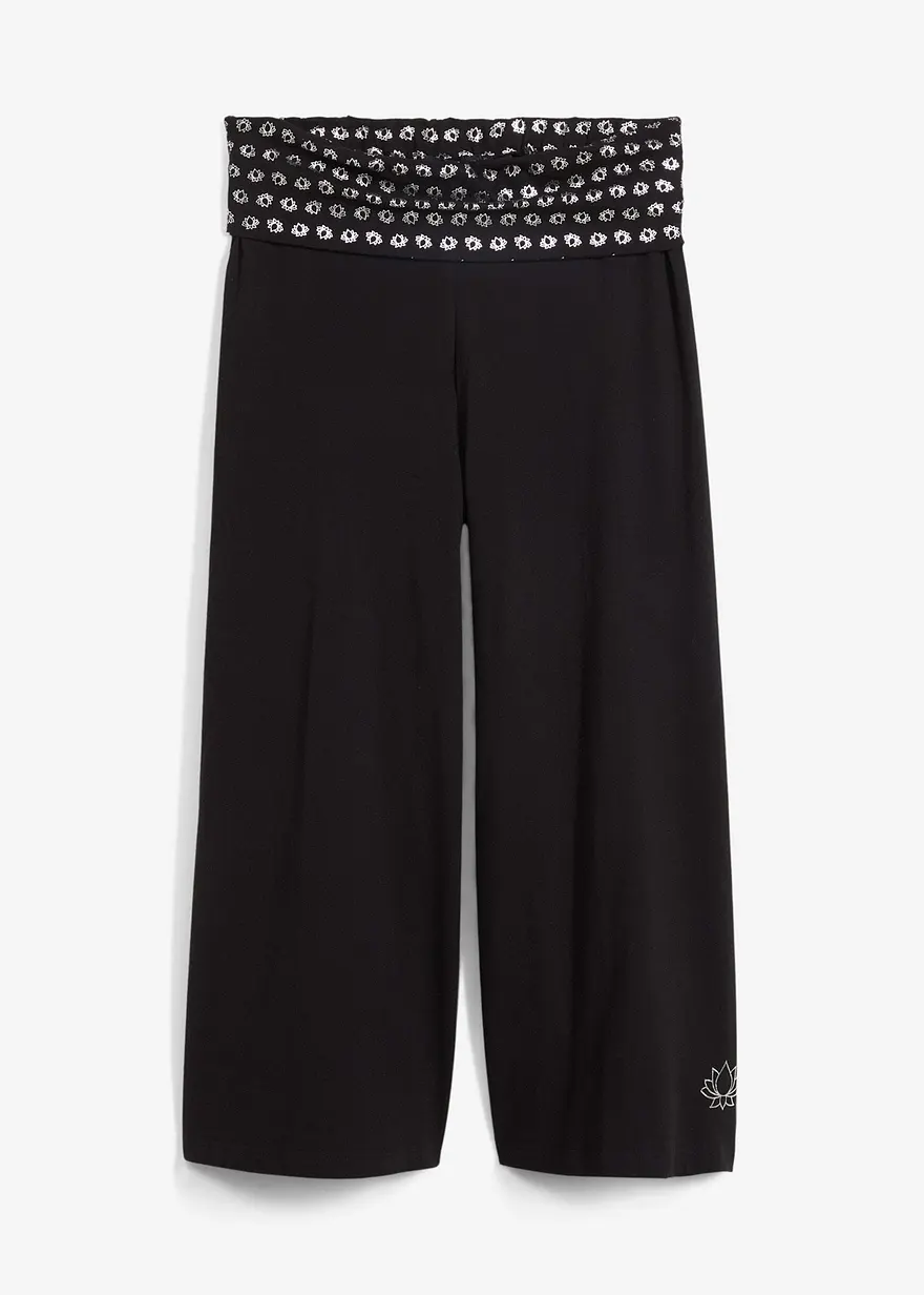 Loungewear Shirt-Hose mit Bequembund, wadenlang
