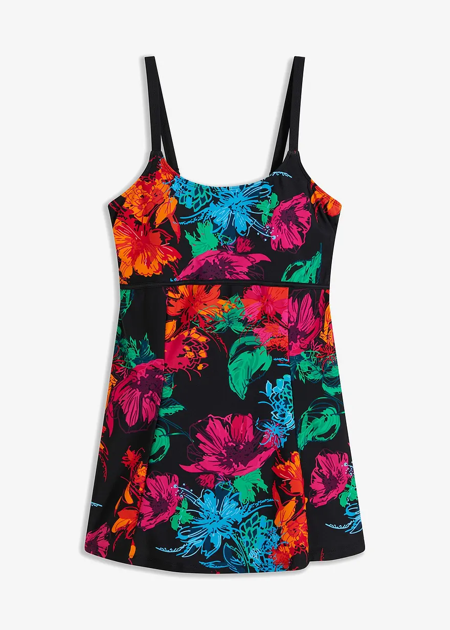 Badekleid mit Rundhalsausschnitt