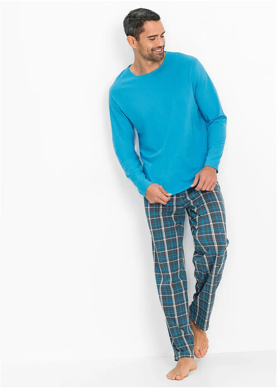 Pyjama aus reiner Baumwolle und mit langen Ärmeln