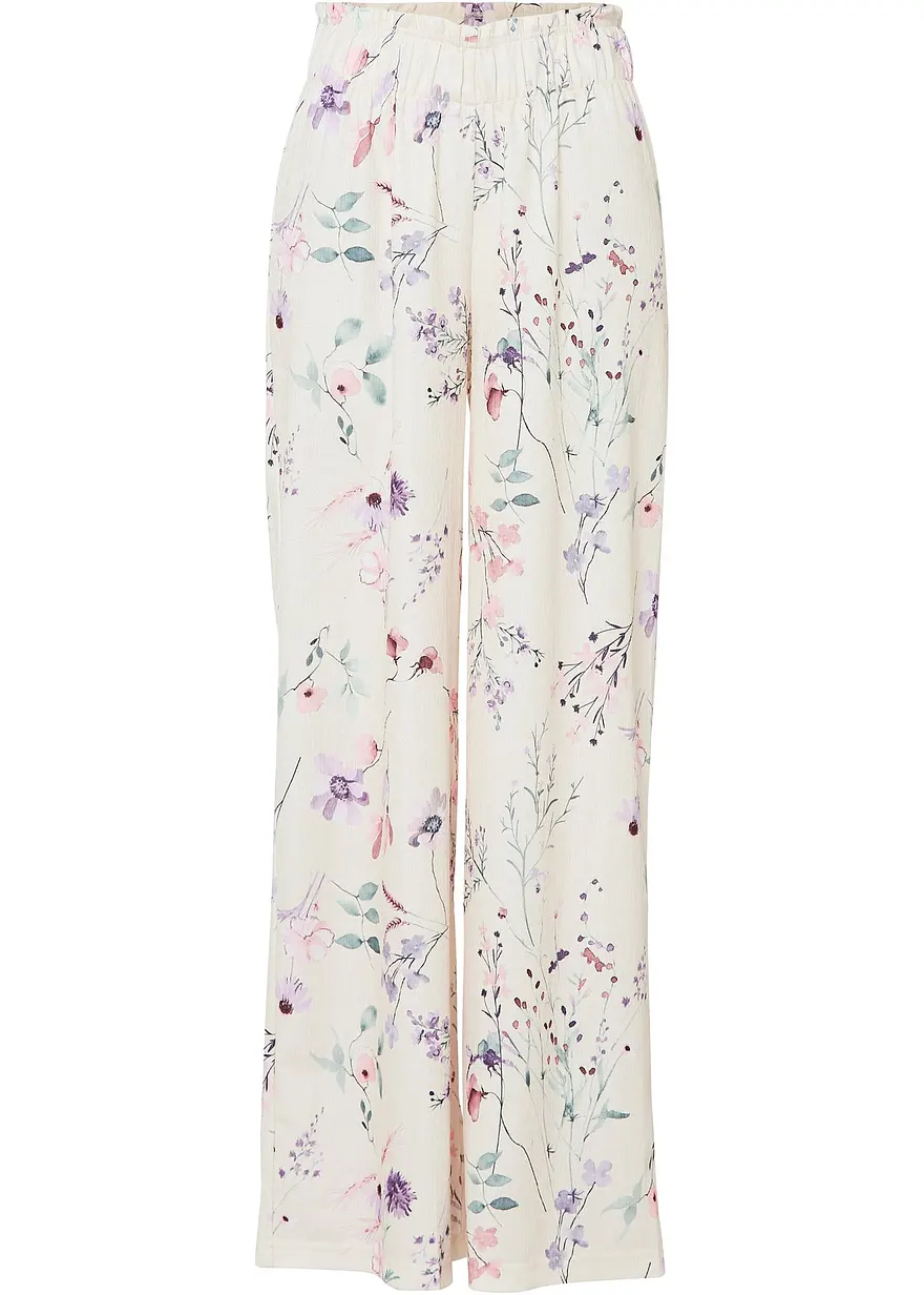 Jersey-Hose aus luftigem Crêpe
