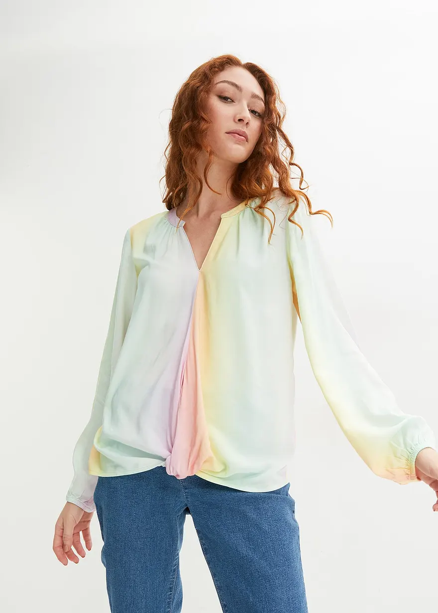 Bluse aus fließender Viskose