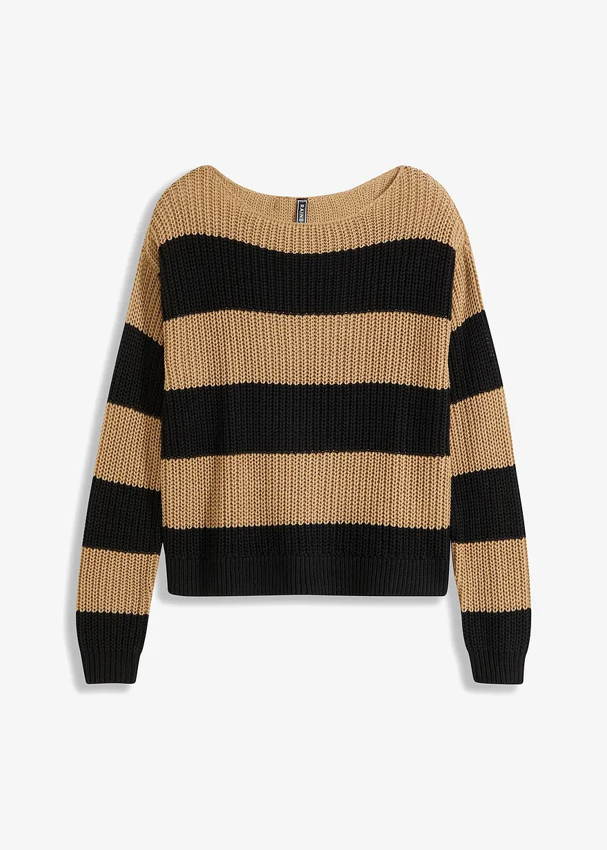 Gestreifter Strickpullover