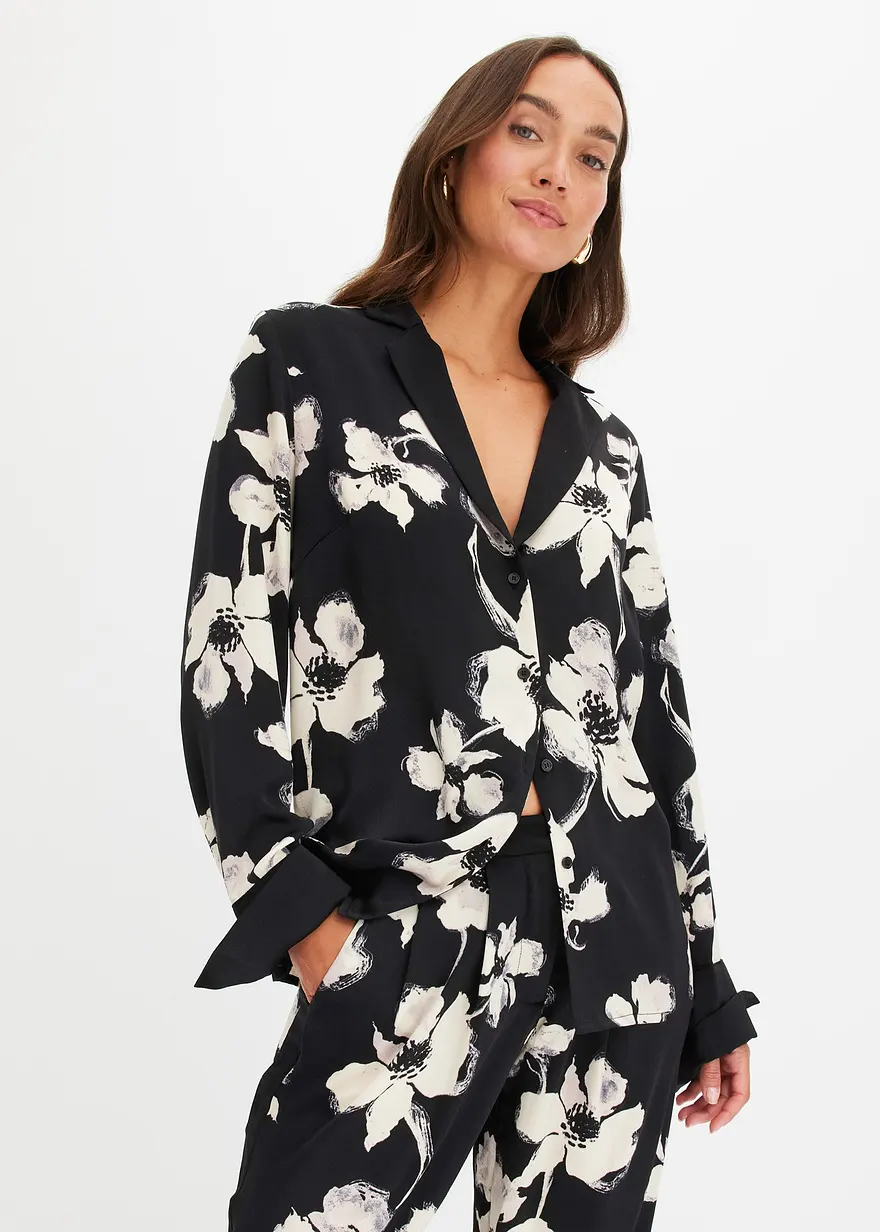 bedruckte Bluse