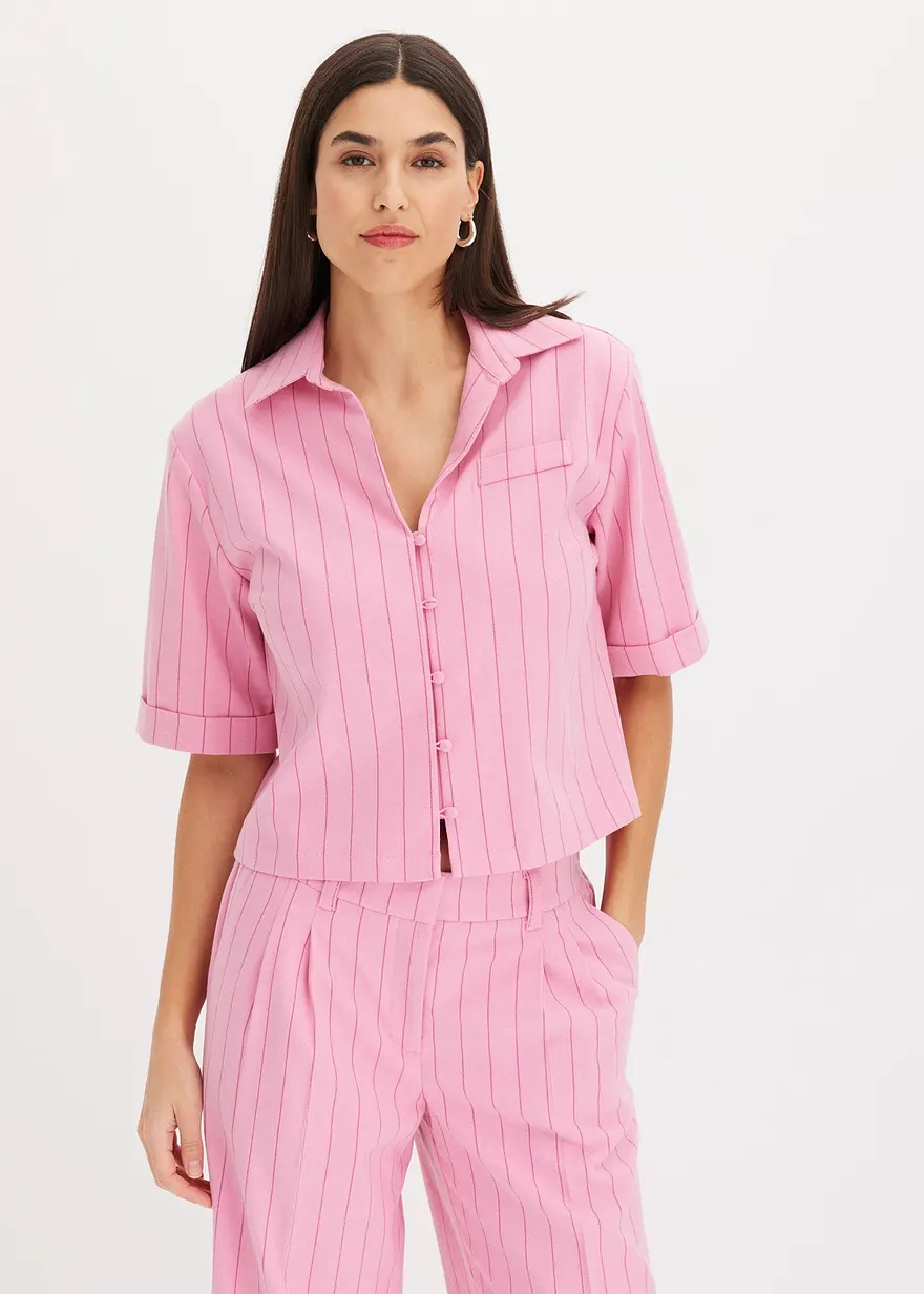Nadelstreifen Hemdbluse