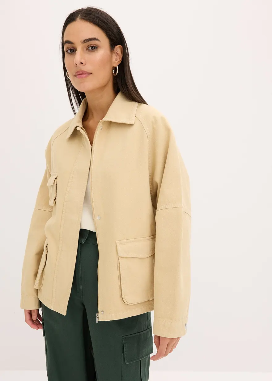 Utility Jacke aus reiner Baumwolle