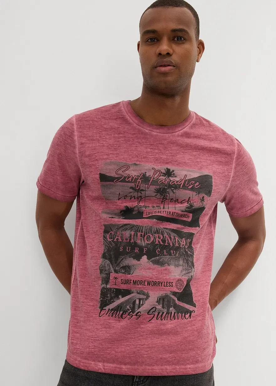 T-Shirt in gewaschener Optik aus Bio-Baumwolle