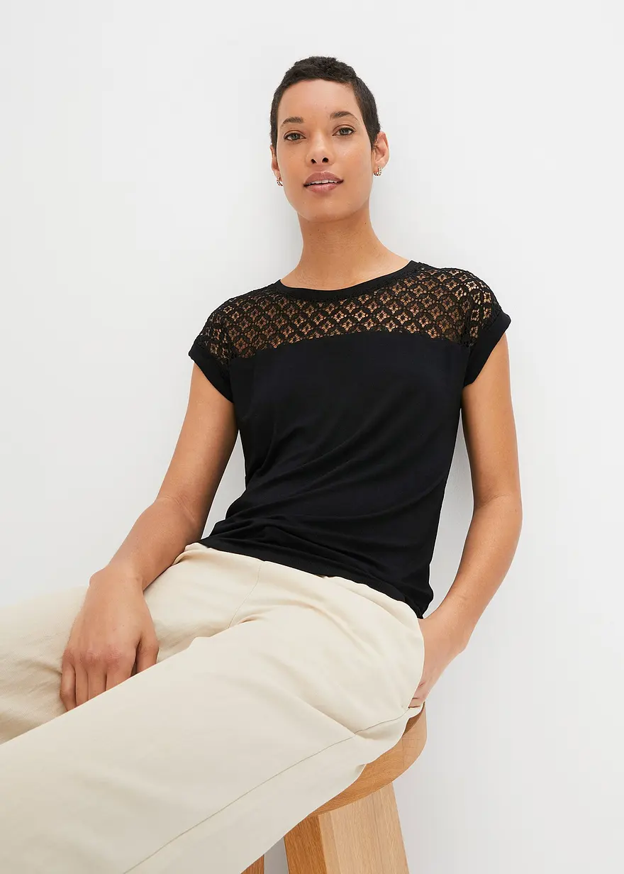 Shirt mit Spitze