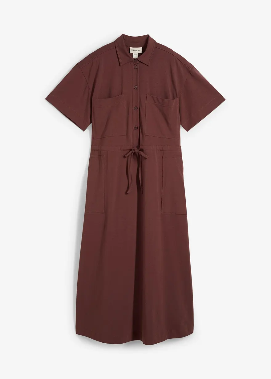 Jerseykleid aus Baumwoll-Stretch