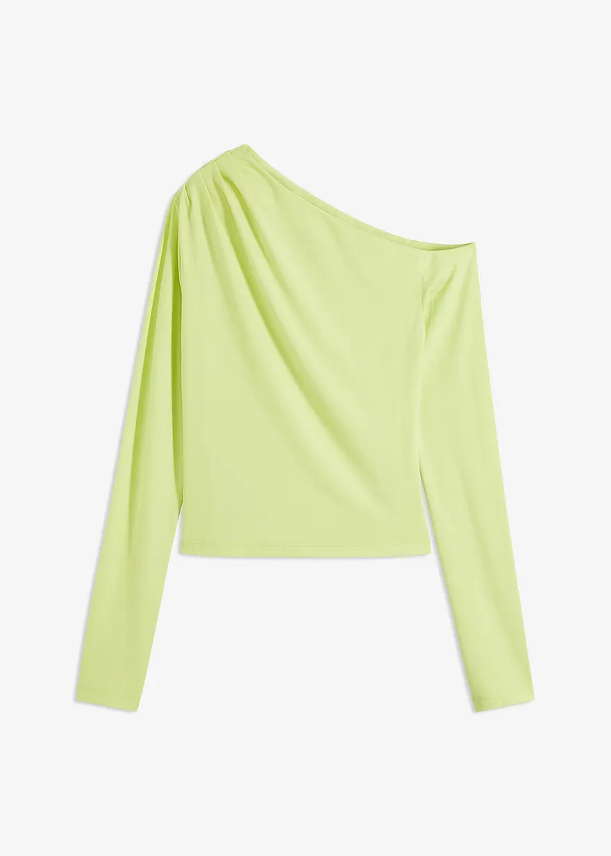 Off-Shoulder-Shirt mit Raffung