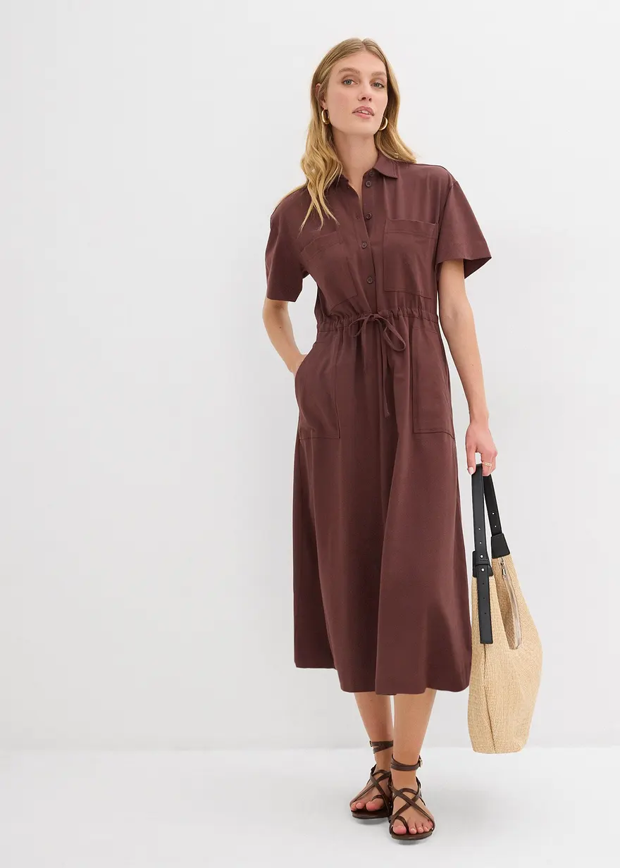 Jerseykleid aus Baumwoll-Stretch