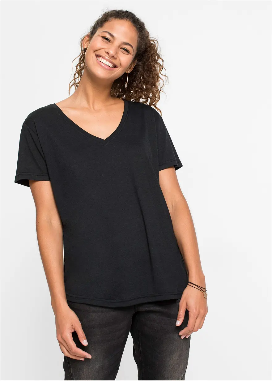Shirt mit V-Ausschnitt