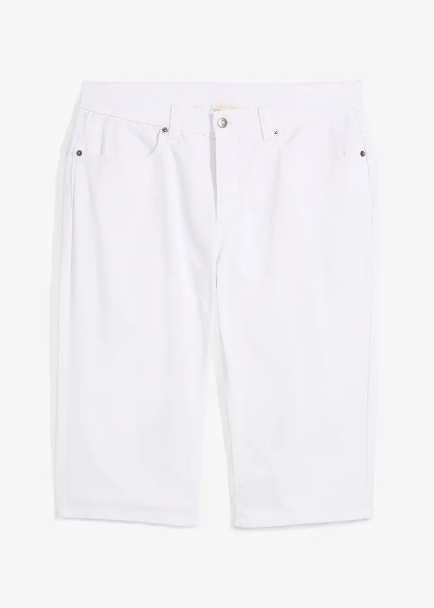 Leichte Stretch-Jeans-Long-Bermuda, Regular Fit