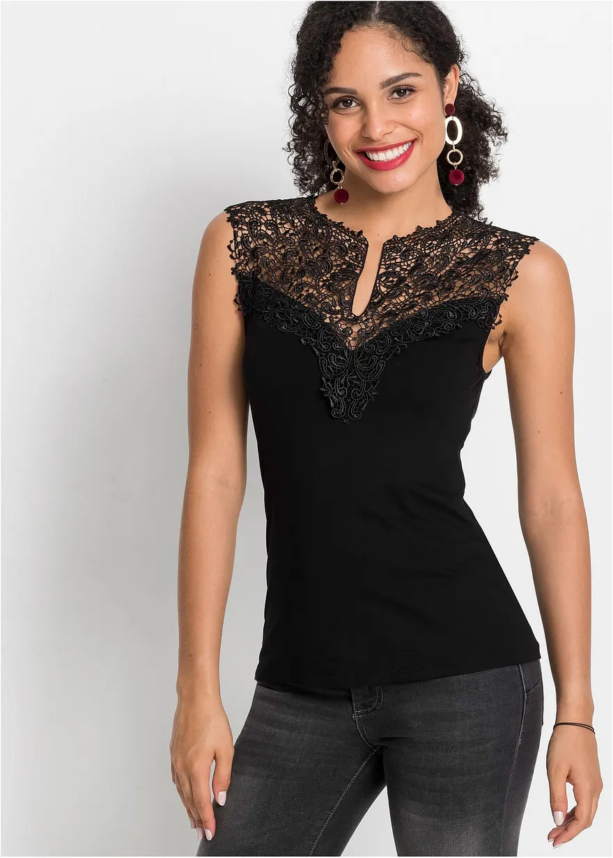 Shirt mit Spitze