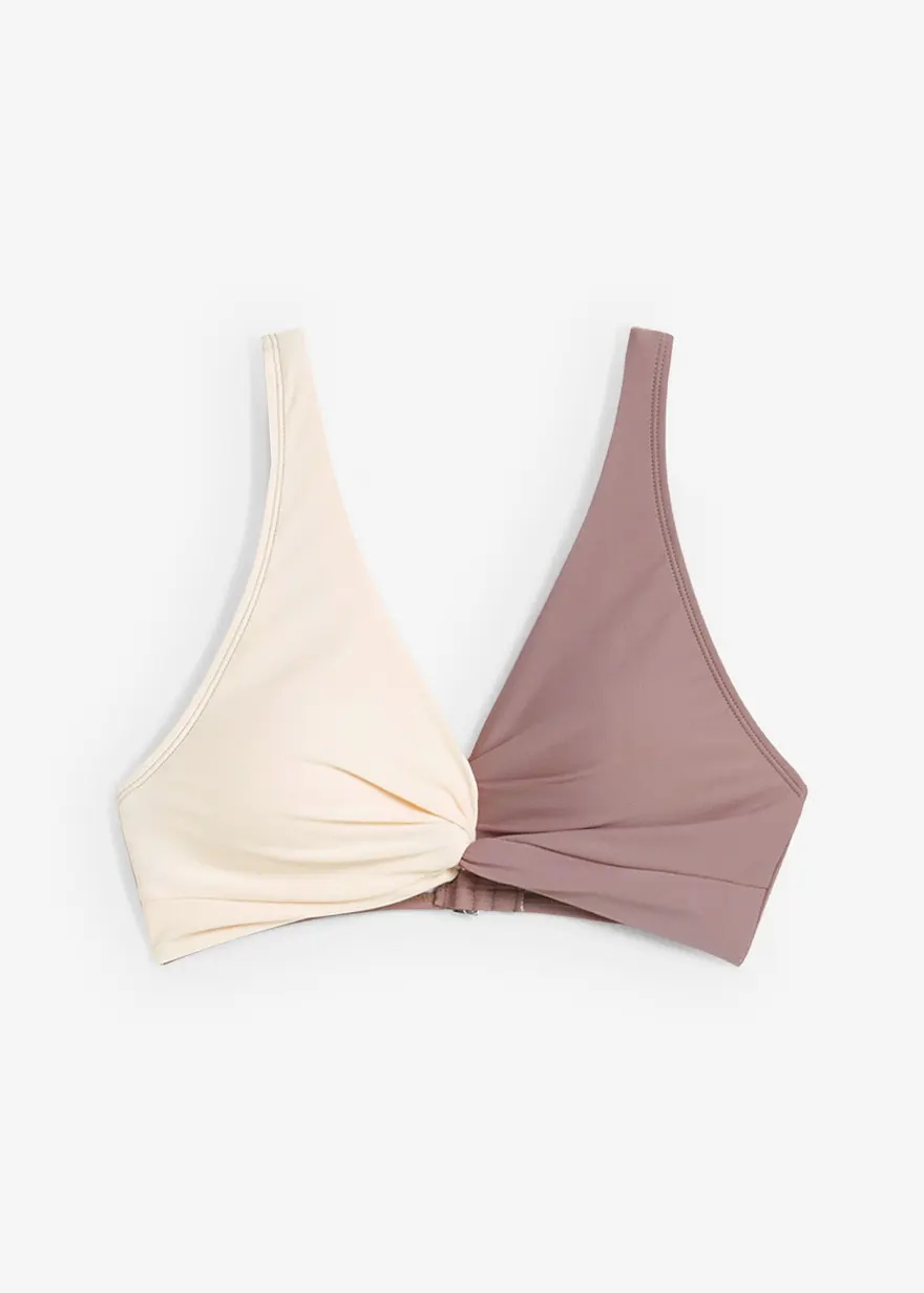 Bustier-Bikinioberteil mit Twistdetail