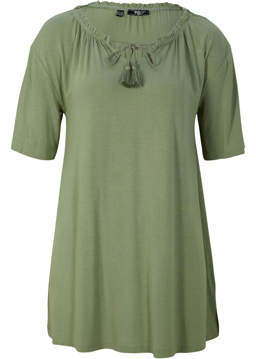 Longshirt aus Viskose-Mix