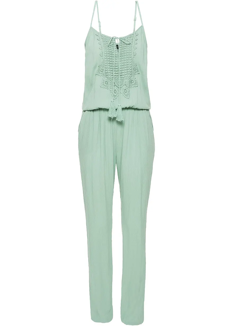 Jumpsuit aus strukturierter Viskose