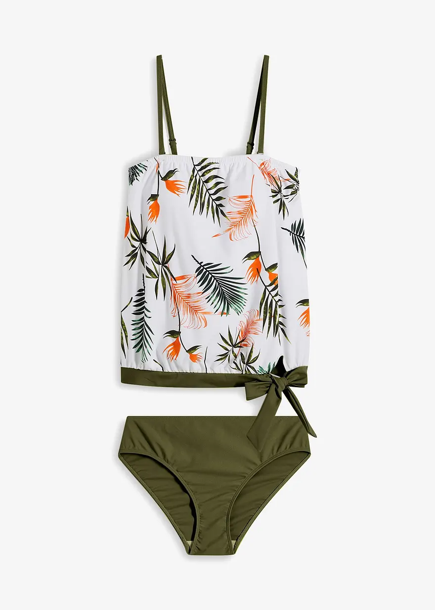 Bandeau-Tankini (2-tlg.Set) mit Multiway-Träger
