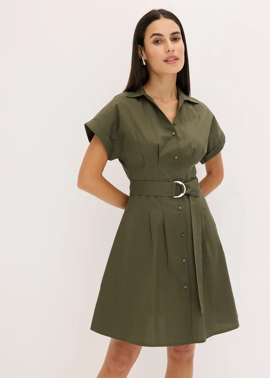 Blusenkleid mit Gürtel