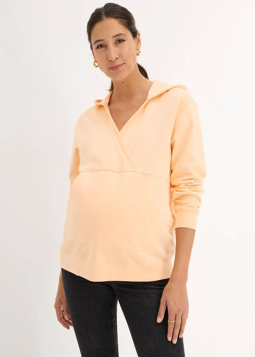 2-in-1 Umstands- und Still-Sweatshirt aus Bio-Baumwolle