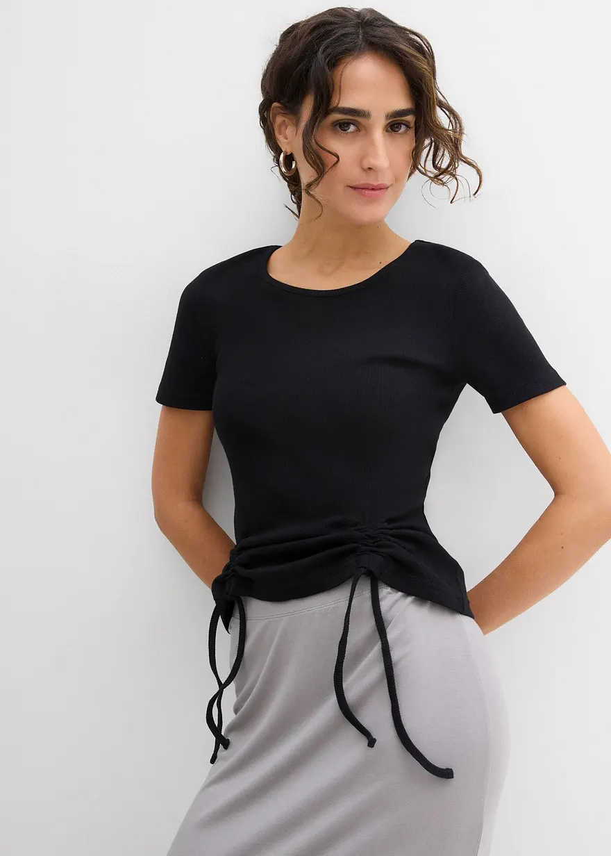 Rippshirt aus reiner Bio-Baumwolle