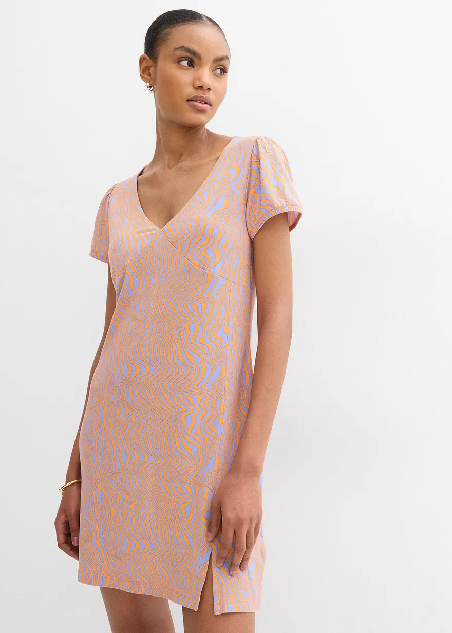 Jerseykleid aus fließendem Viskose-Mix