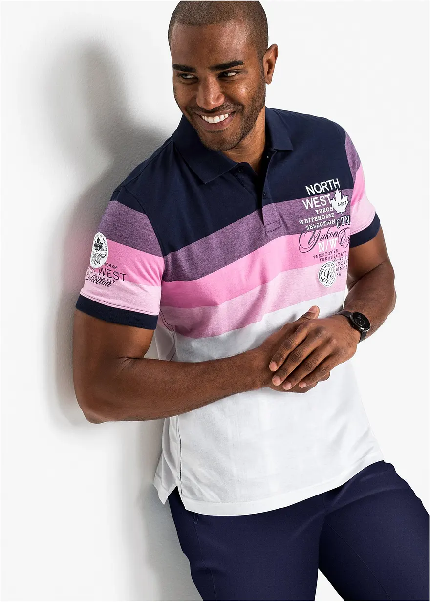 Jersey Poloshirt, Kurzarm aus reiner Bio-Baumwolle