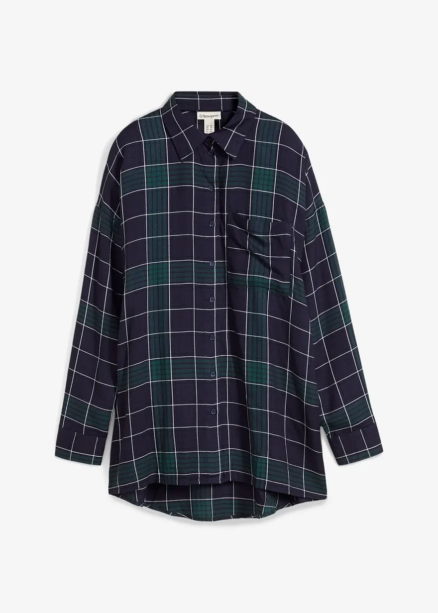 Oversize-Hemd aus softer Viskose