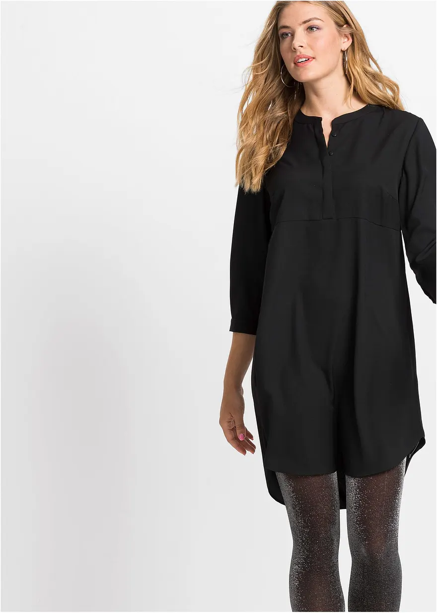 Blusenkleid mit kurzer Knopfleiste