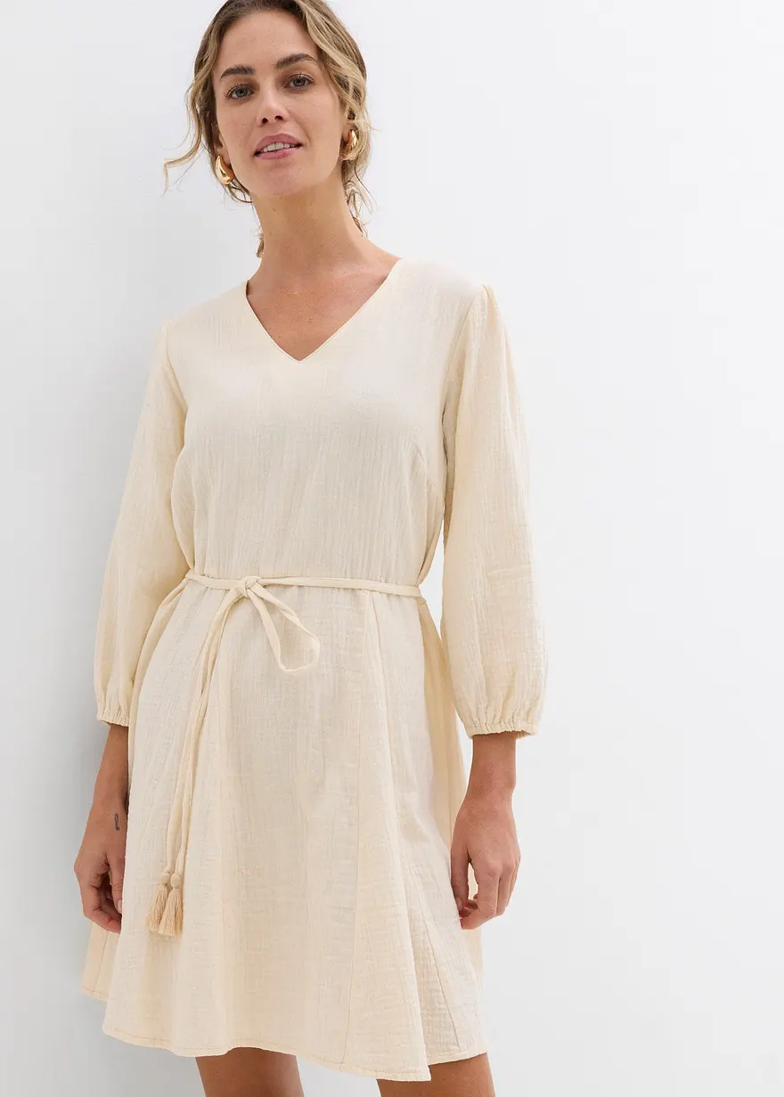 Mini-Kleid aus reiner Baumwolle