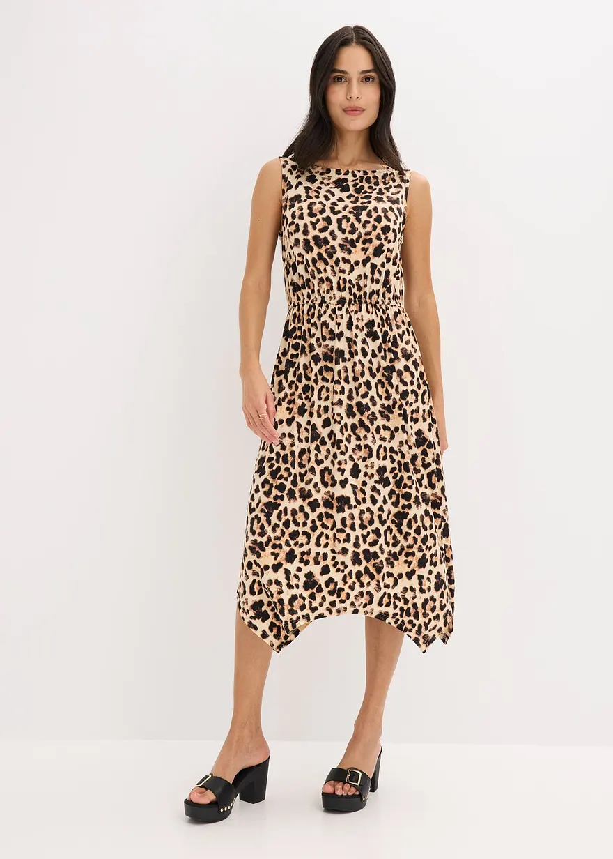 bedrucktes Jerseykleid
