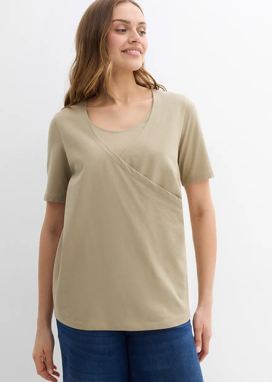 Umstands- und Stillshirts aus Bio-Baumwolle (2er Pack)