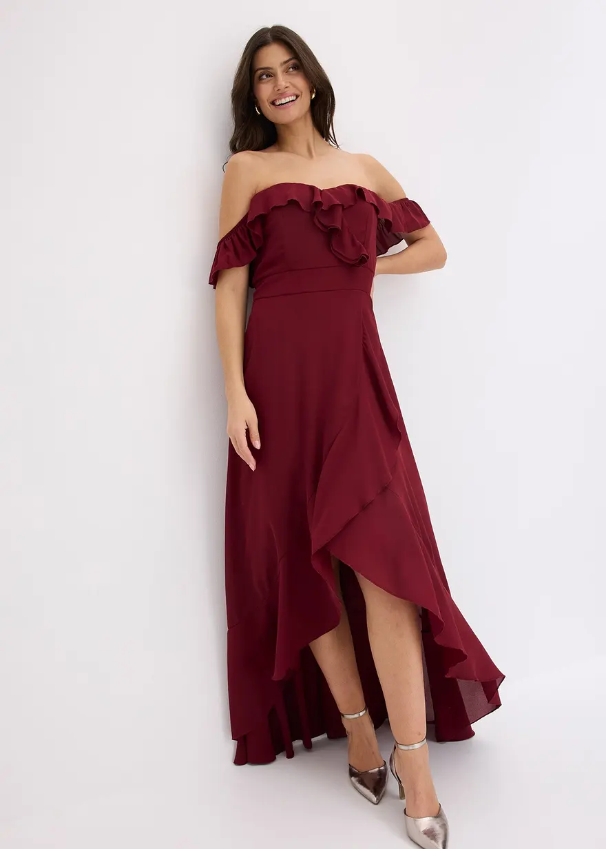 Carmen-Kleid mit Volants